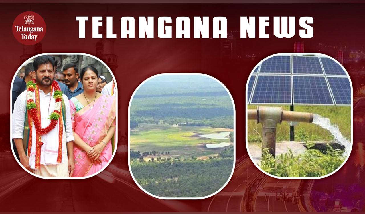 Telangana News Today: CM Revanth visits Yadadri, Uranium exploration in Nalgonda, Solar Pumps Subsidy