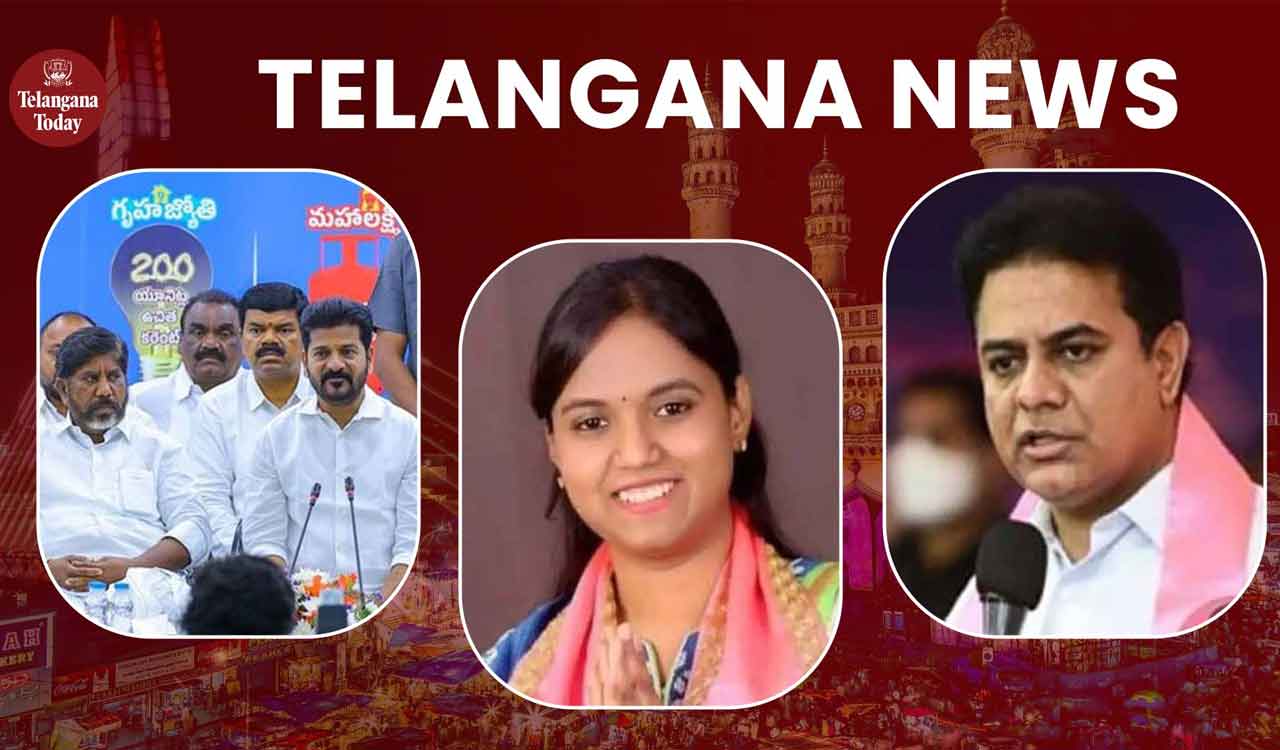 Telangana News Today: Gruha Jyothi Scheme Bills, MLA Lasya Nanditha Accident, KTR Criticize Congress