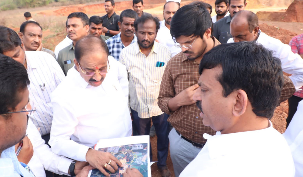 Tummala, Ponguleti launch development works in Khammam