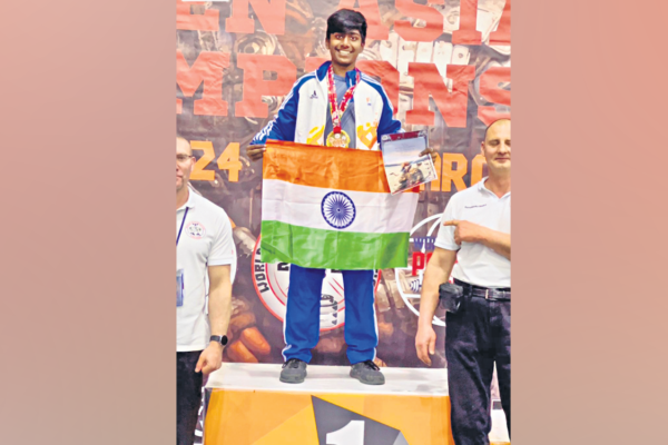 Asian powerlifting championship: Telangana’s Tanush sweeps triple gold