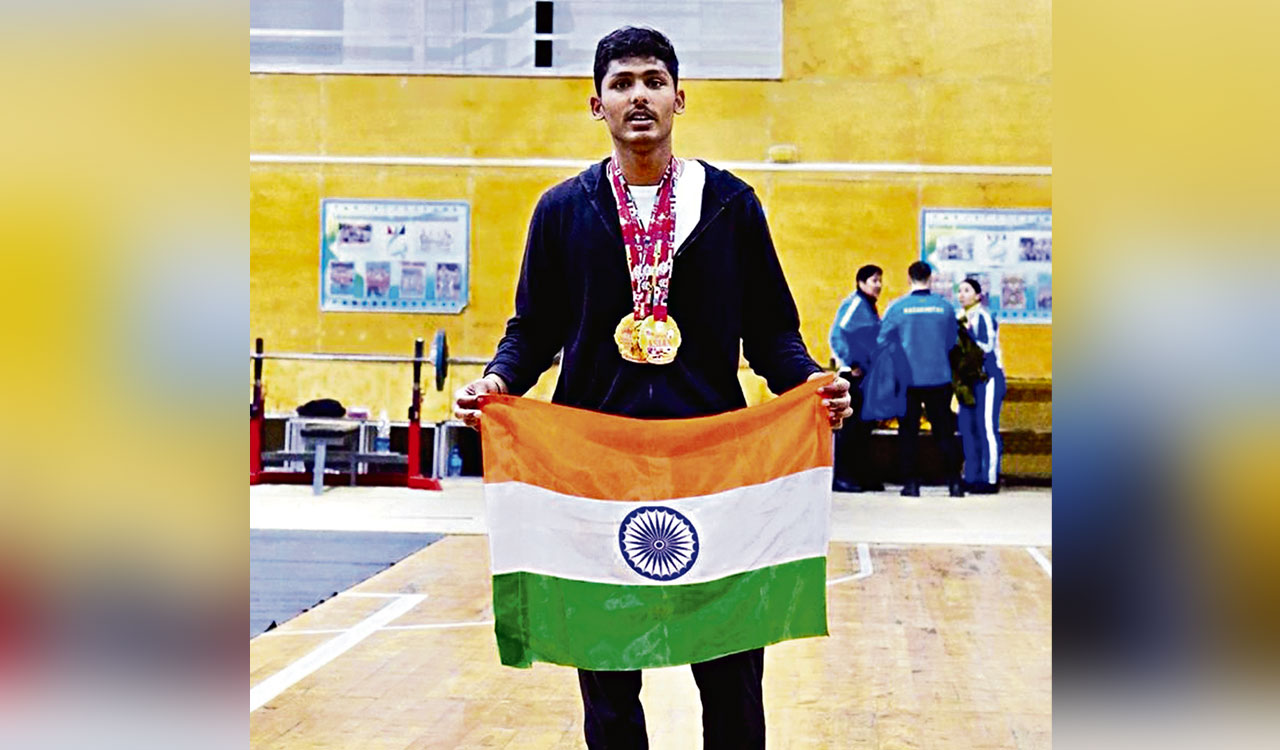 Telangana’s Karthik secures two gold medal in Asia Open Powerlifting Championship