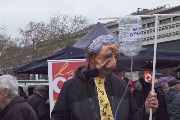 French pensioners rally as Macron adds more austerity to long-running inflation