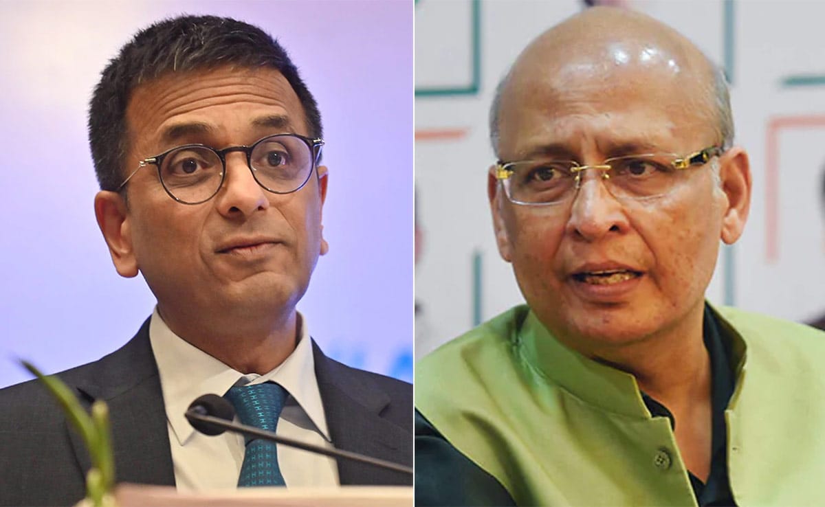 "You Should Support Us": Chief Justice Joshes Abhishek Singhvi In AAP Case