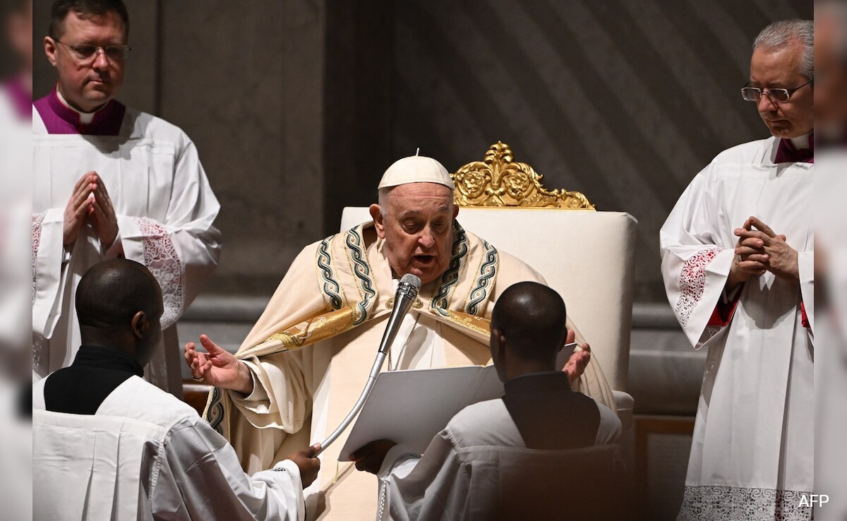 Pope Leads Easter Vigil After Skipping Good Friday Event At Last-Minute