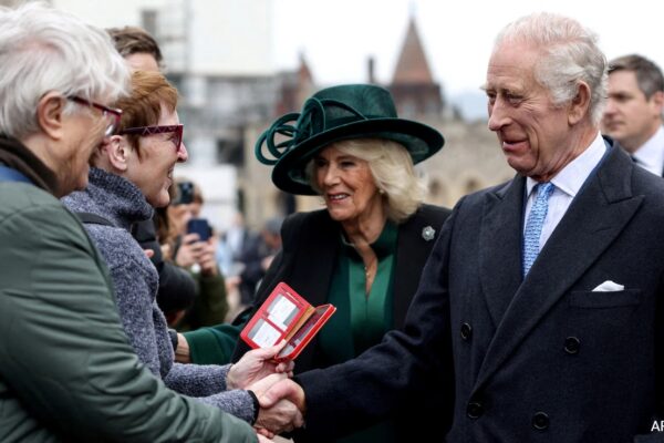 King Charles Attends Easter Sunday Church Service