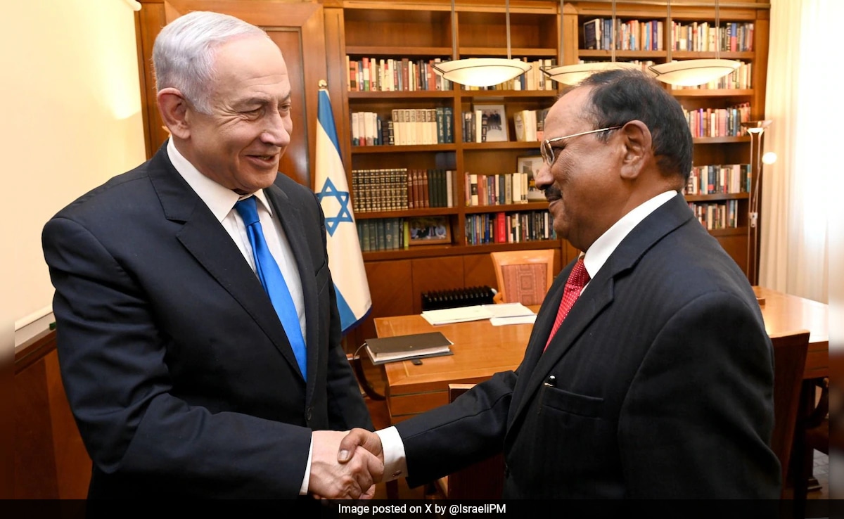 Ajit Doval Meets Israeli PM Netanyahu, Discuss Gaza War, Humanitarian Aid