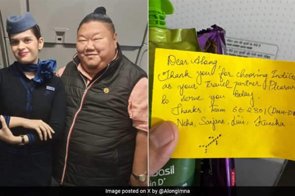 ''Dear Along…'': Nagaland Minister Shares Sweet Note He Received From IndiGo Crew