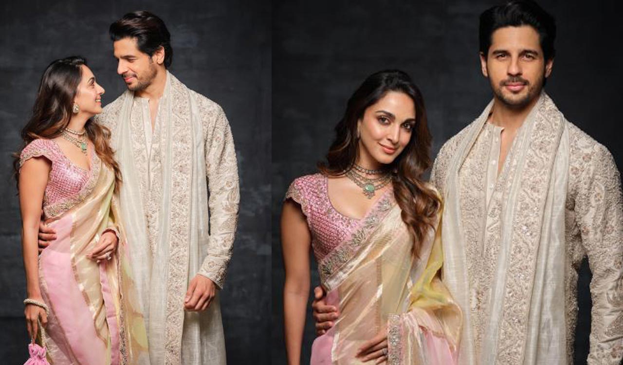 Kiara Advani, Sidharth Malhotra exude charm in traditional look, don’t miss their eye contact