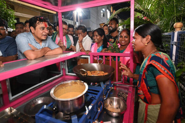 KTR embarks on ‘padayatra’, leads BRS door-to-door campaign in Amberpet