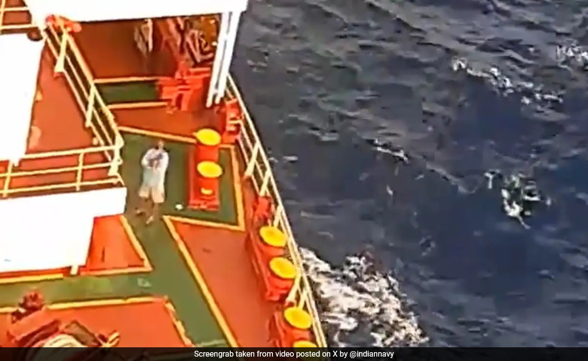 Video: Pirate Ship Intercepted By Indian Navy, Bullets Fired At Chopper