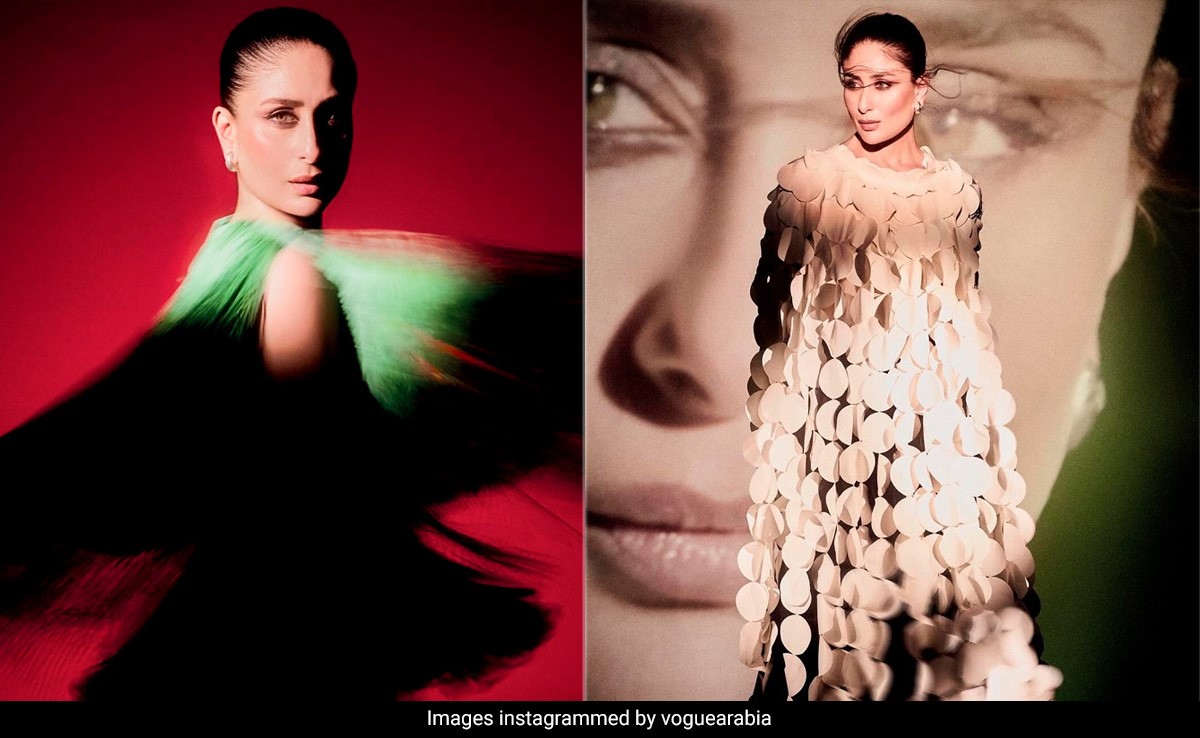 Kareena Kapoor Casts Her Spell On Us In A Cutout Fringe Dress On The Cover Of Vogue Arabia