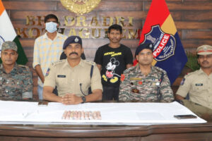 Maoist ACM and a courier arrested by police in Kothagudem