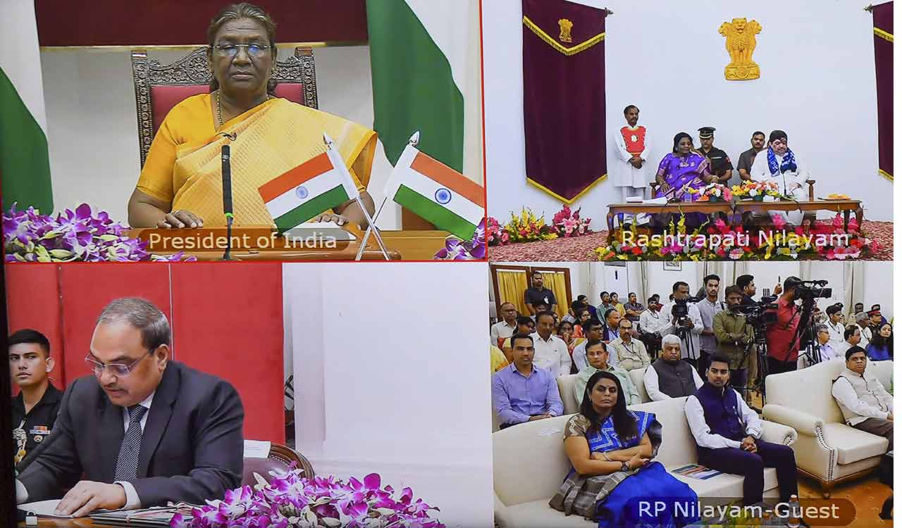 President Droupadi Murmu inaugurates visitor facilitation centre at Rashtrapati Nilayam