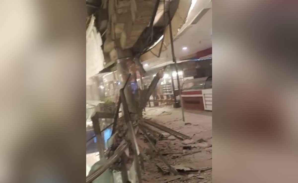 Video: Roof Collapses In Delhi's Ambience Mall, Debris Fall On Escalators