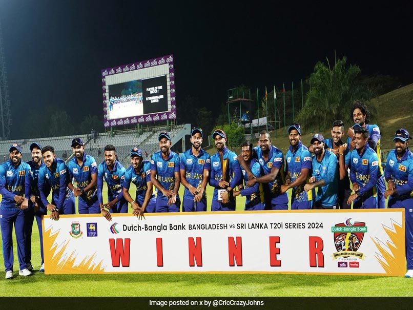 Sri Lanka Players' 'Timed Out' Celebration After Series Win vs Bangladesh