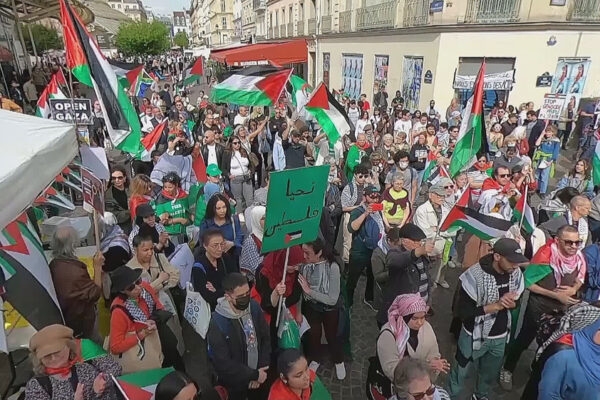 French pro-Palestine demo applauds Iran’s missile retaliation on Israel