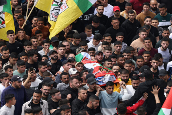 Funeral of Palestinian killed during clashes with Israeli forces in Nablus