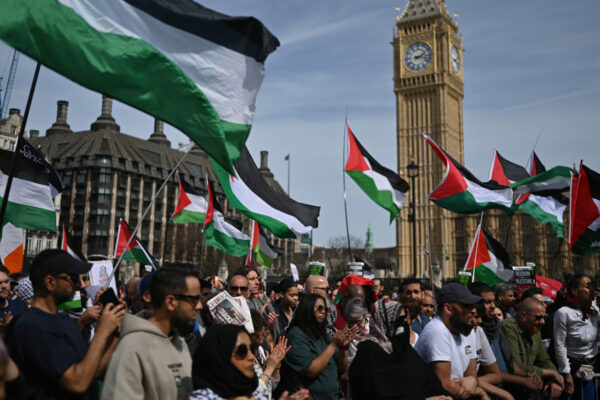 Protesters demand Britain stops arming Israel