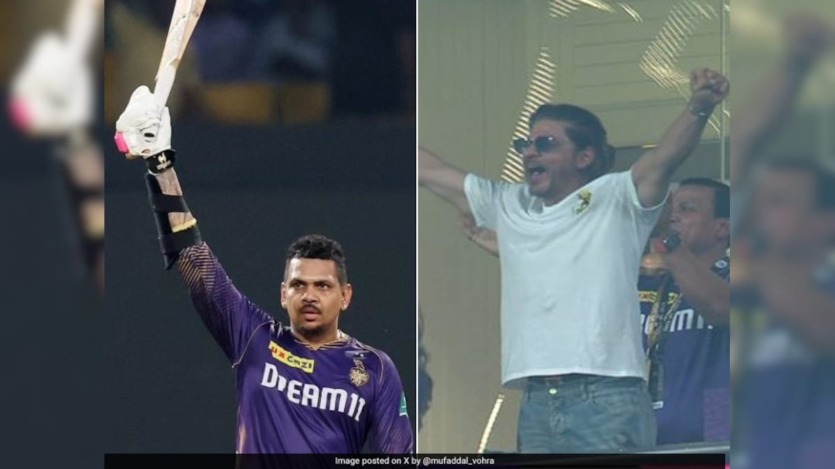 Watch: SRK Can't Keep Calm As Narine, Nearing 36th Birthday, Slams 1st Ton