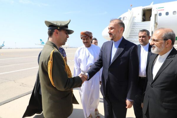 Iran top diplomat arrives Muscat for bilateral ties