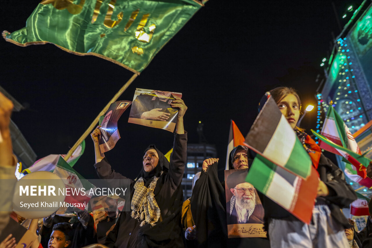 Ahvaz people supporting IRGC True Promise operation