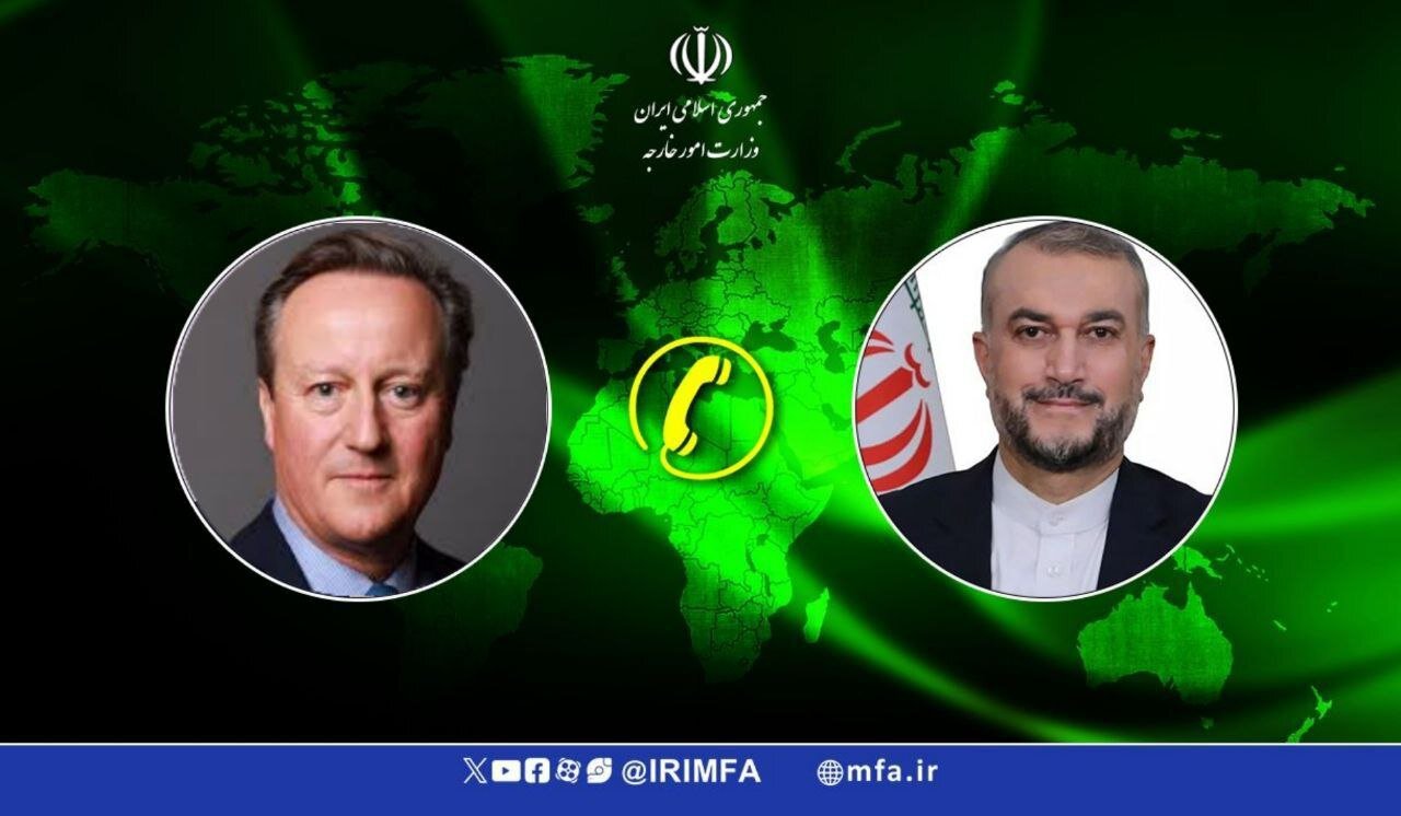 Iran FM criticizes UK's support for Israeli crimes in Gaza