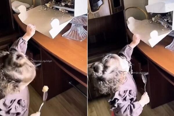 This Viral Video Is Sweetening The Internet- Watch How A Slice Of Cake Falls On This Girl's Spoon