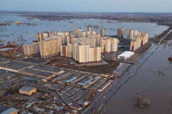 Tens of thousands displaced as floods engulf Kazakhstan, Russia