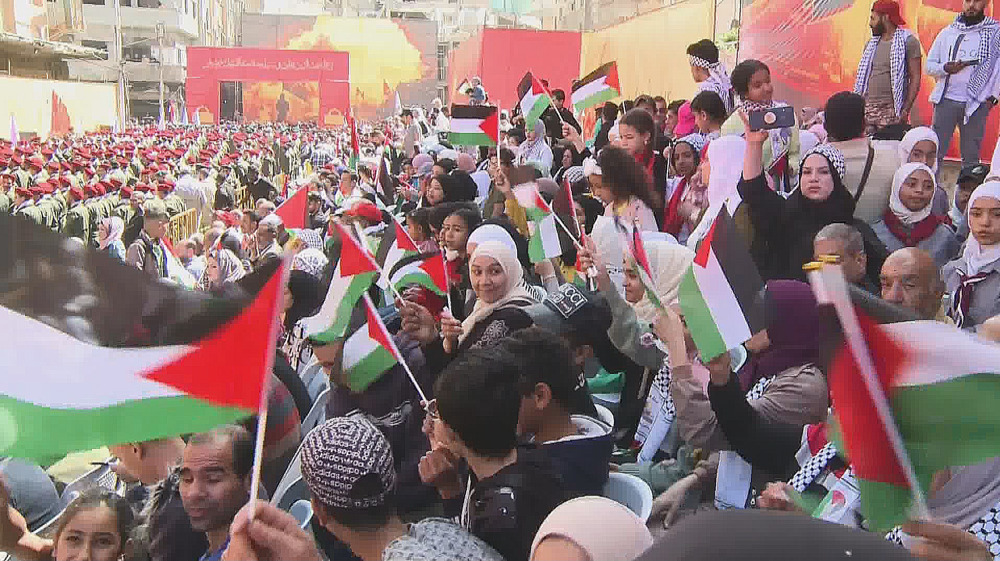 Syrians, Palestinians rally in solidarity with Gaza