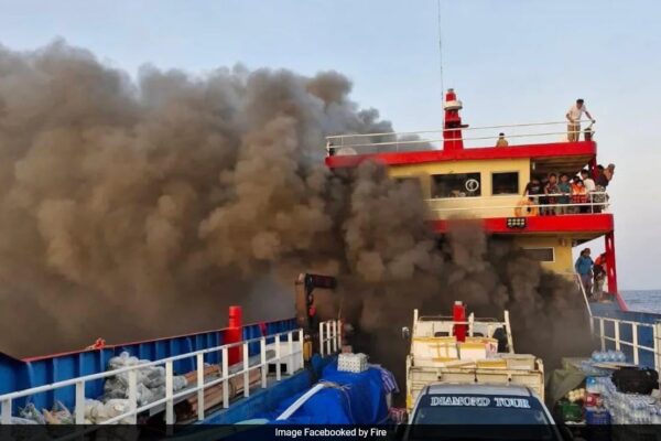 Watch: Swift Action By Officials Saves Over 100 On Burning Ferry In Thailand