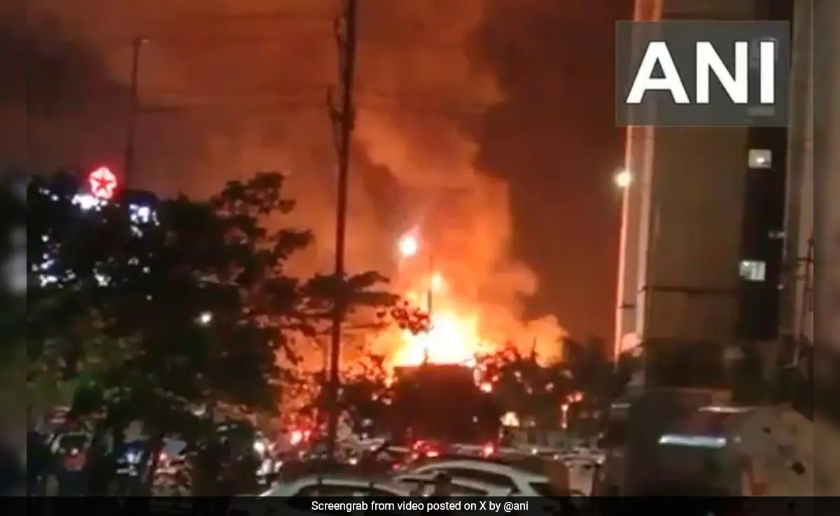 Video: Massive Fire At Greater Noida Restaurant, No Casualties Reported