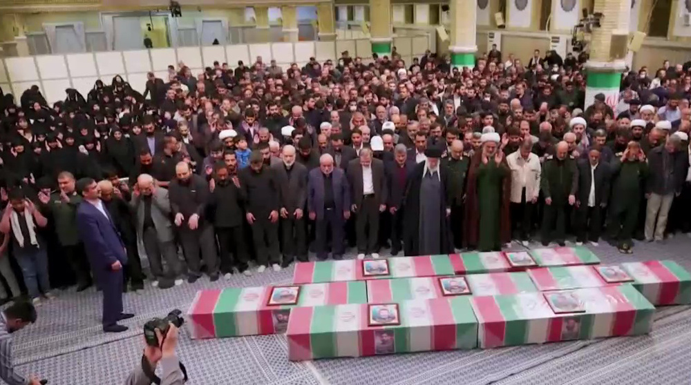 Iranians bid farewell to top IRGC commander assassinated by Israel