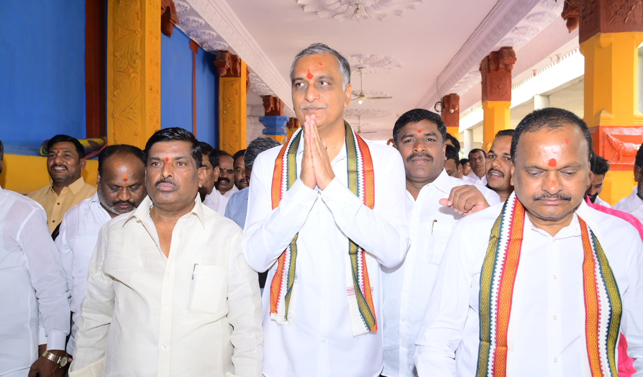 Rudraram Ganesh temple lucky place to launch campaign: Harish Rao