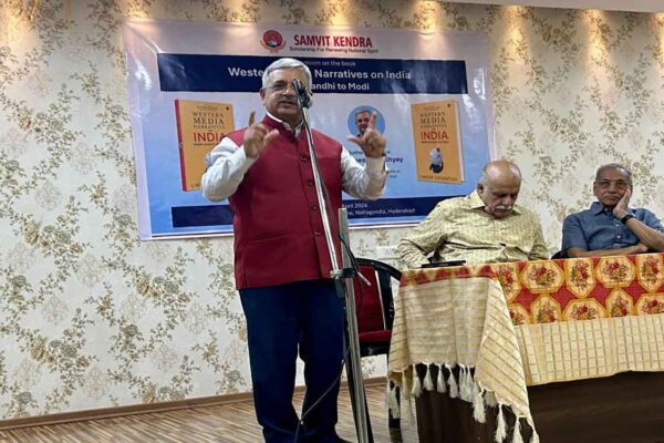 Hyderabad: Samvit Kendra hosts book discussion with esteemed Journalist Umesh Upadhyay