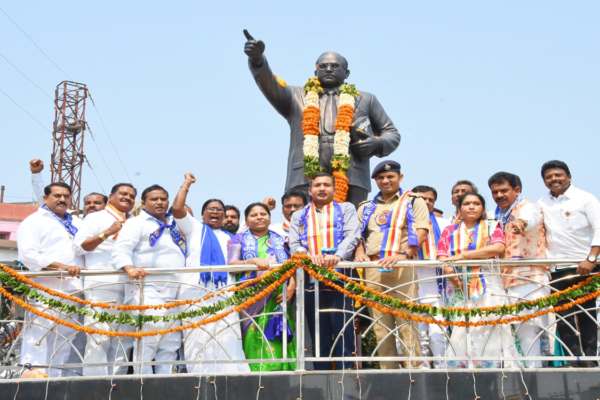 Rich tributes paid to Ambedkar on birth anniversary in Adilabad
