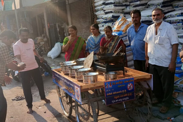 JD Foundation helps a poor family to run an eatery in Bhadrachalam