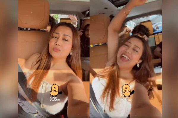 Neha Kakkar’s morning car jam: Headbanging and Korean hearts