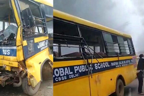 Six Sudents killed, 20 injured in Haryana after school bus overturns