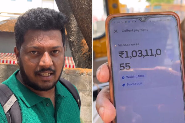 Watch: Hyderabad vlogger slapped with whopping Rs 1 cr bill for short Uber ride in Bengaluru