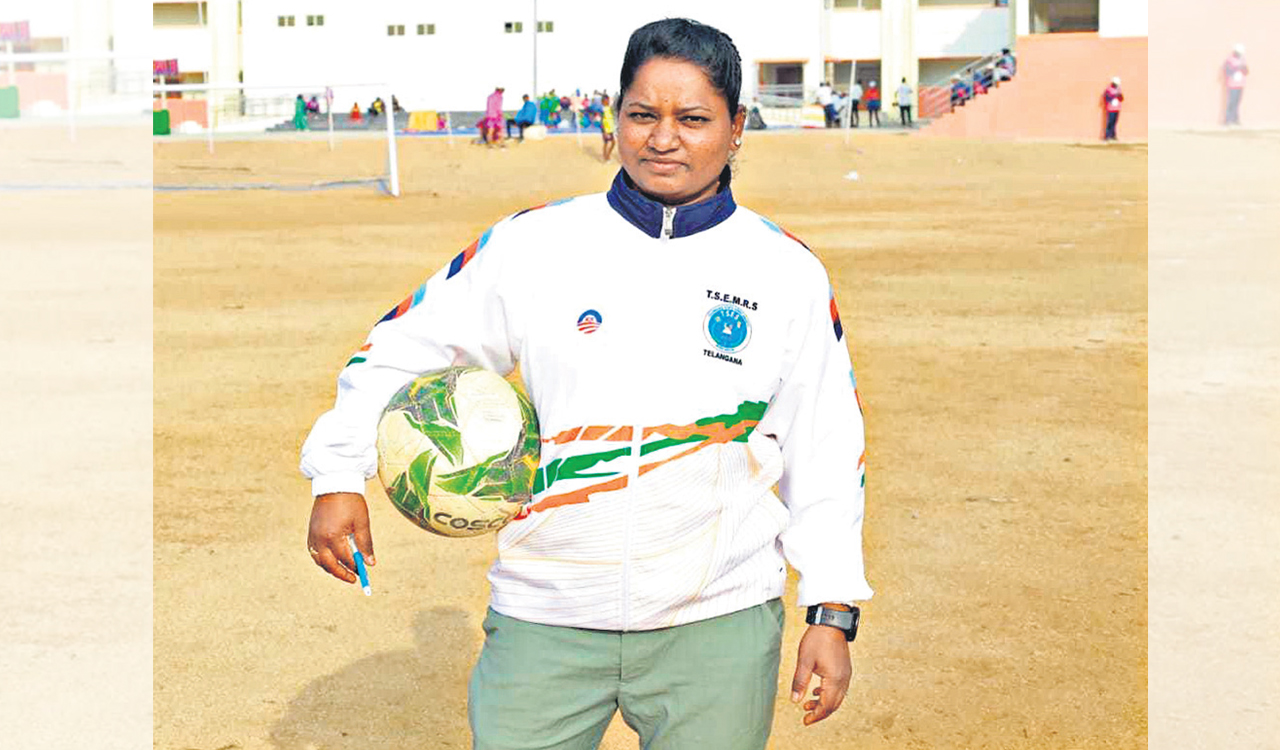 Telangana’s first female football coach has her goal set