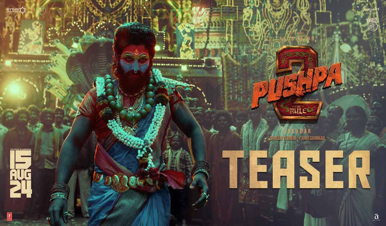 Watch: Allu Arjun shares stunning ‘Pushpa 2: The Rule’ teaser visuals on birthday