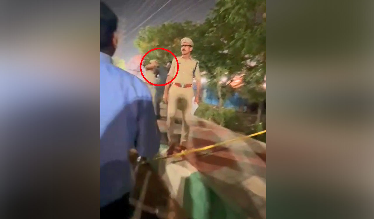 Watch: Viral video shows Rachakonda police allegedly slapping Deputy CM’s driver