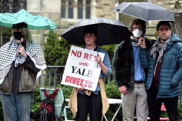 Yale students stage hunger strike to demand divestment from Israel