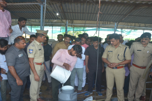 Sangareddy Police bust milk adulteration unit supplying 2000 liters a day