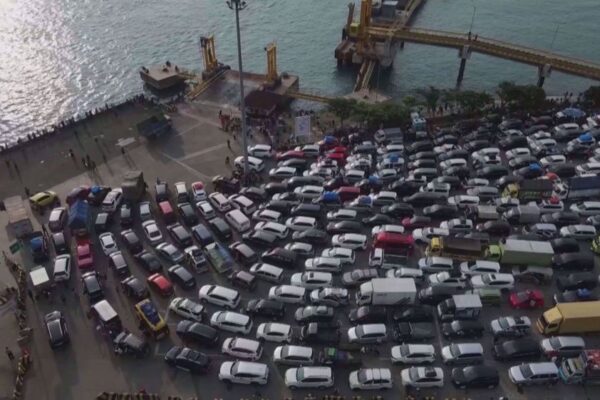 Millions of Indonesians brave mass traffic jams on journey home for Eid