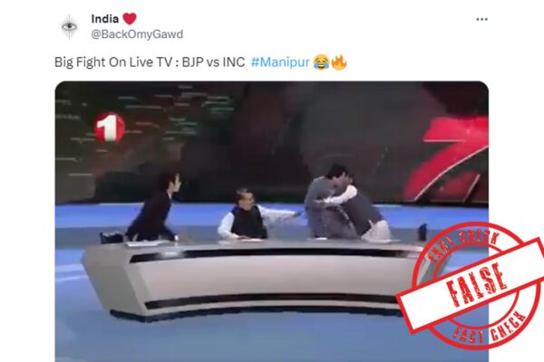 Congress-BJP Fight In Manipur? No, It's A Video Of Afghan TV Panel Clash
