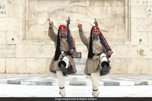 Video: Greek Presidential Guards March Goes Viral For Its Unique Style