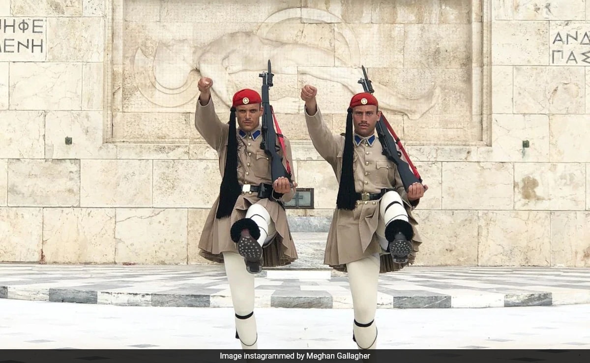 Video: Greek Presidential Guards March Goes Viral For Its Unique Style