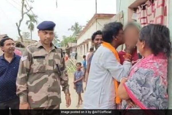 Viral Video Shows BJP MP Kissing Woman During Bengal Campaign, Sparks Row