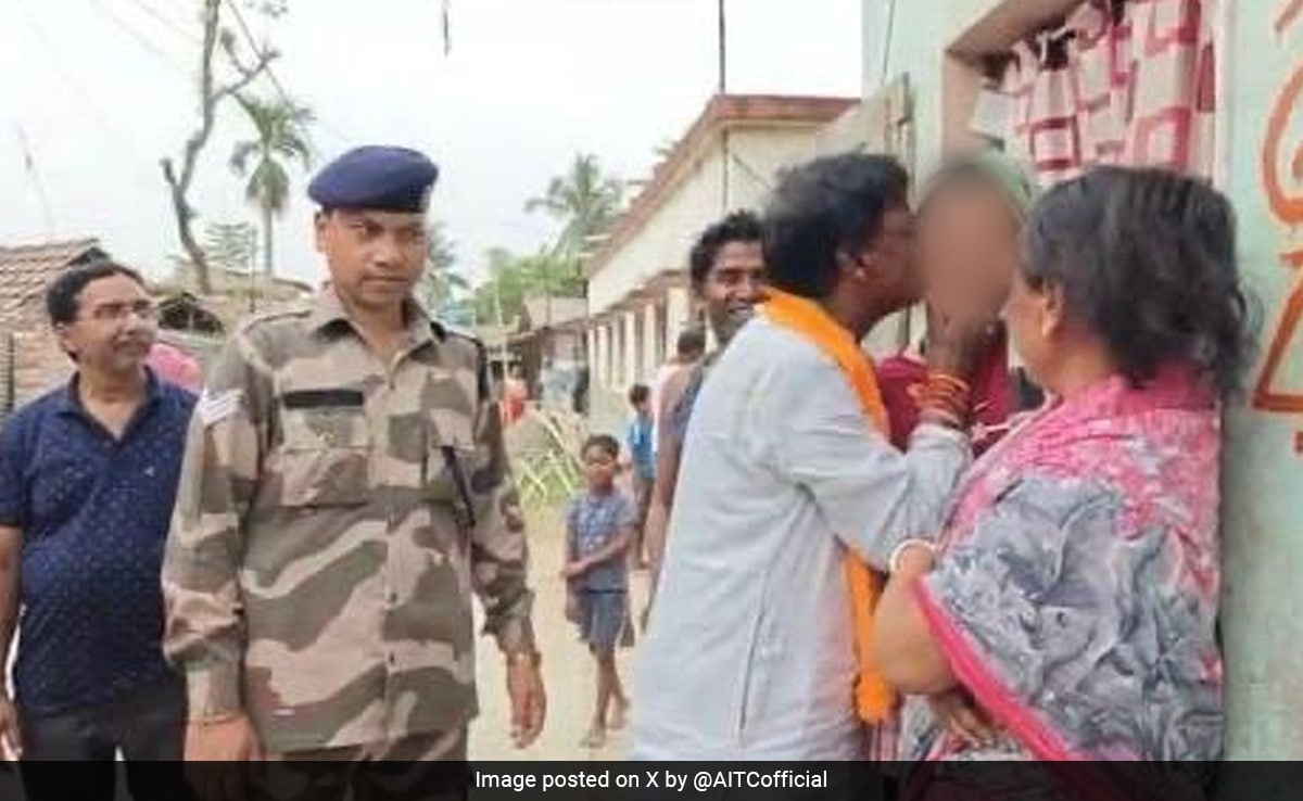 Viral Video Shows BJP MP Kissing Woman During Bengal Campaign, Sparks Row